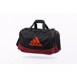 Adidas Medium Size Duffle Gym Bag Black/Orange Sports Travel Carry On